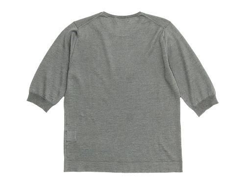 MARGARET HOWELL COTTON RAMIE CASHMERE HALF SLEEVE KNIT 022LIGHT GRAY̥ǥ