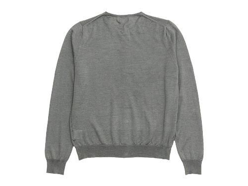 MARGARET HOWELL COTTON RAMIE CASHMERE CREW NECK CARDIGAN 022LIGHT GRAY̥ǥ