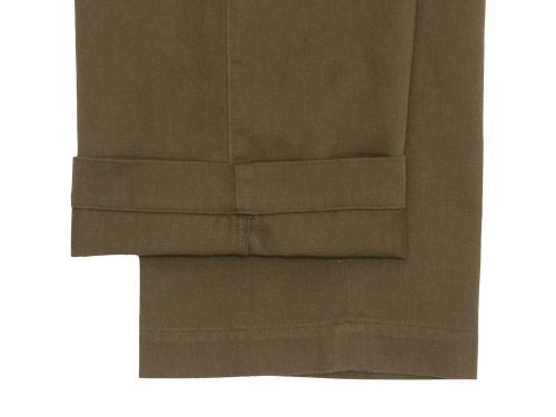 MARGARET HOWELL RAISED DRILL PANTS 180KHAKI ̥󥺡