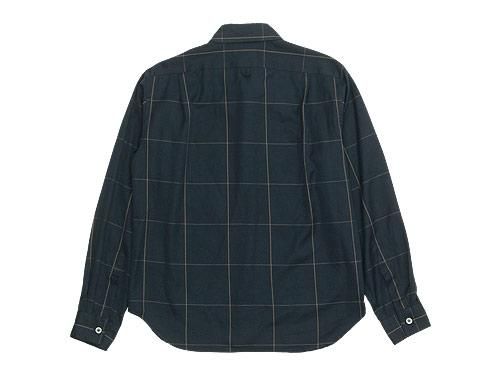 MARGARET HOWELL OVERSIZED CHECK SHIRTS 023CHARCOAL ̥󥺡