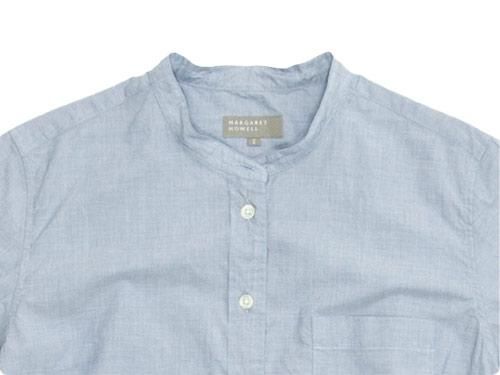 MARGARET HOWELL SUPERFINE END ON END NO CALLOR SHIRTS 110BLUE̥ǥ
