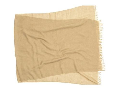 MARGARET HOWELL WOOL CASHMERE SCARF 054CAMEL