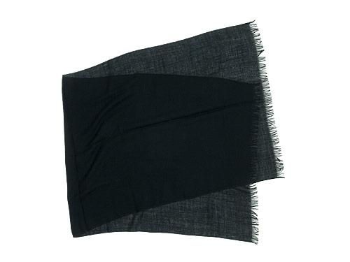MARGARET HOWELL WOOL CASHMERE SCARF 010BLACK