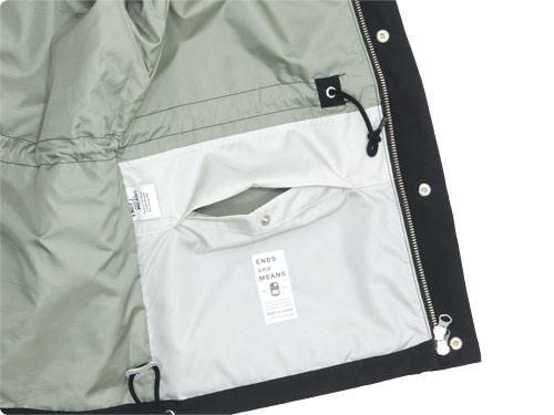 ENDS and MEANS Sanpo Jacket BLACK