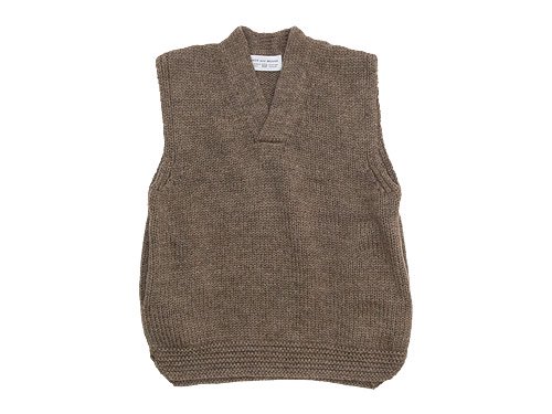 ENDS and MEANS Grandpa Knit Vest BROWN