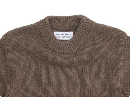 ENDS and MEANS Grandpa 5G Knit BROWN