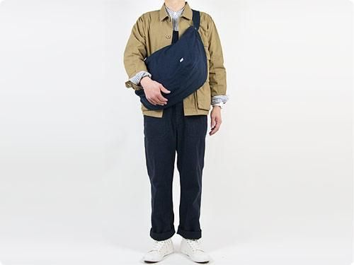 ENDS and MEANS HBT Newspaper Bag NAVY ENDS and MEANS通販