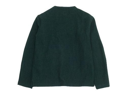 TATAMIZE C/NECK WOOL SHIRT GREEN