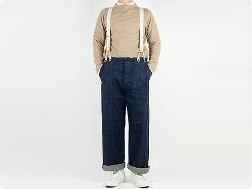 TOUJOURS Waist Overalls INDIGO 【MM25GP03】