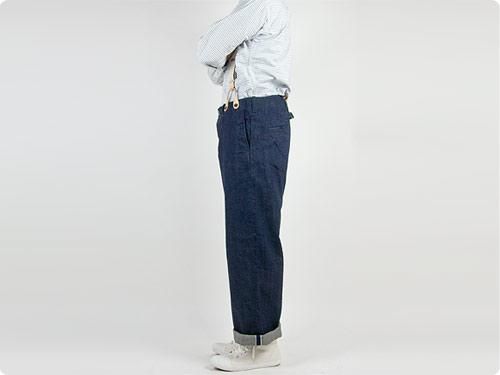 TOUJOURS Waist Overalls INDIGO MM25GP03