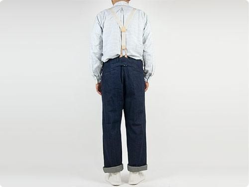 TOUJOURS Waist Overalls INDIGO MM25GP03