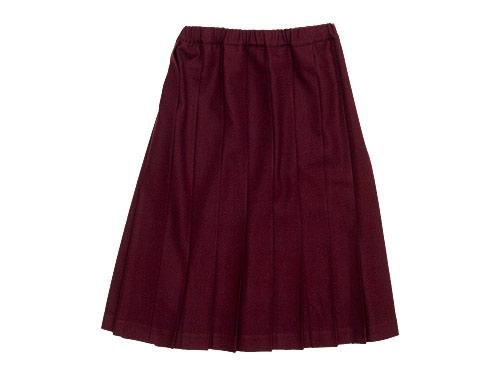 Charpentier de Vaisseau プリーツスカート Wool WINE