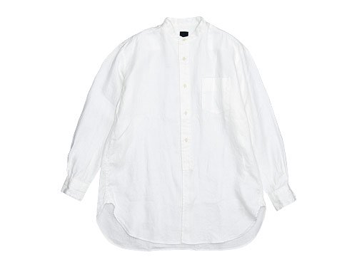 maillot winter linen stand long shirts WHITE
