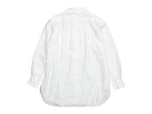maillot winter linen stand long shirts WHITE