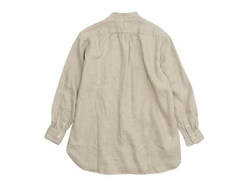 maillot winter linen stand long shirts ECRU