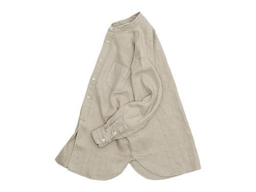 maillot winter linen stand long shirts ECRU