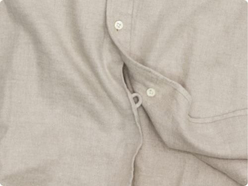 maillot winter linen stand long shirts ECRU