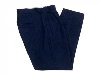 maillot C/W denim tuck tapered pants