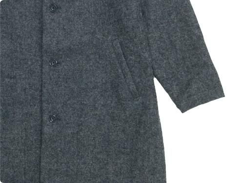 maillot shetland wool gown coat GRAY