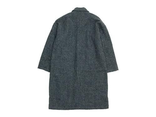 maillot shetland wool gown coat GRAY