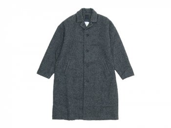 maillot shetland wool gown coat GRAY