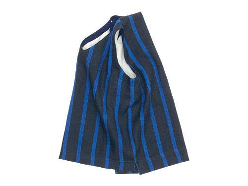 maillot linen wool pull vest STRIPE NAVY x BLUE