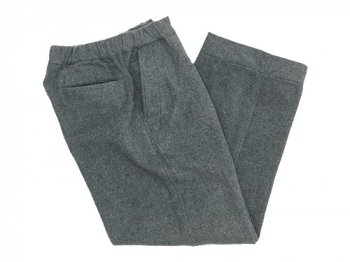 maillot b.label cotton melton wide easy pants GRAY 