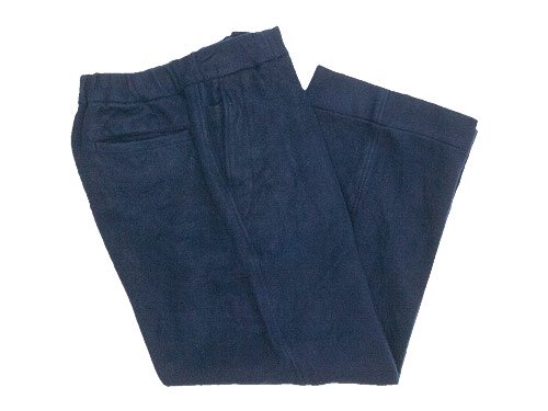 maillot b.label cotton melton wide easy pants NAVY