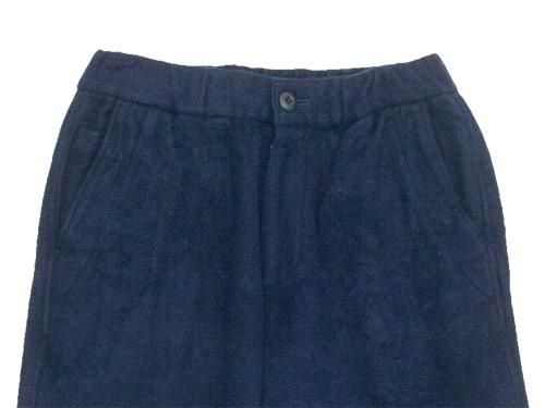 maillot b.label cotton melton wide easy pants NAVY