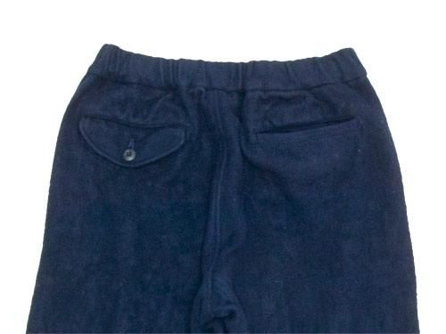 maillot b.label cotton melton wide easy pants NAVY