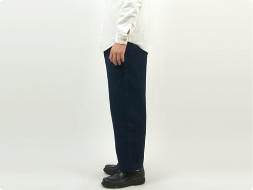 maillot b.label cotton melton wide easy pants NAVY