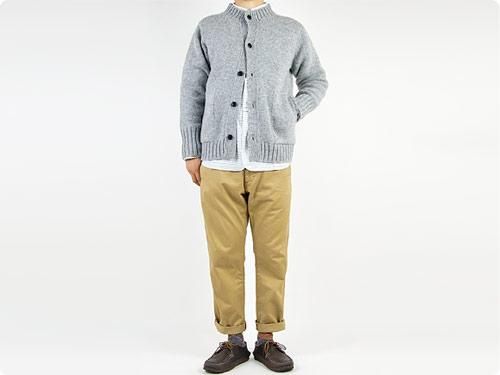 Charpentier de Vaisseau 3G Crew Neck Cardigan GRAY