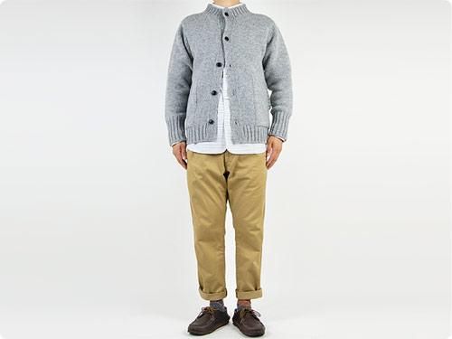 Charpentier de Vaisseau 3G Crew Neck Cardigan GRAY