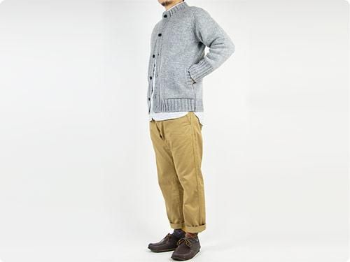 Charpentier de Vaisseau 3G Crew Neck Cardigan GRAY