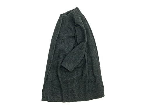 Atelier d'antan Seuratʥ No Collar Coat Wool&Alpaca GRAY