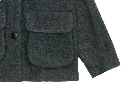 Atelier d'antan Clouetʥ롼 Round Collar Jacket Wool&Alpaca GRAY
