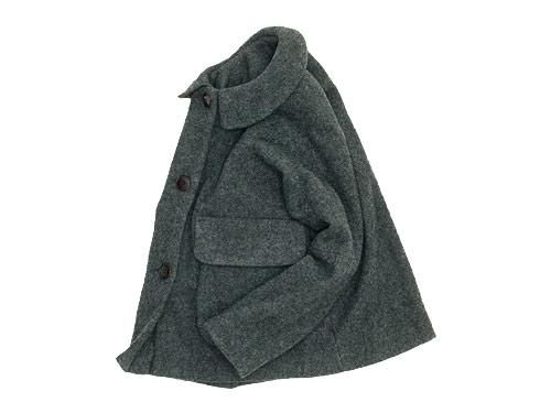 Atelier d'antan Clouetʥ롼 Round Collar Jacket Wool&Alpaca GRAY