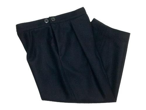 Atelier d'antan Salvador（サルヴァドール） tack pants Wool BLACK