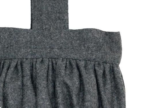 Atelier d'antan Carolʥ Round Bag Wool GRAY