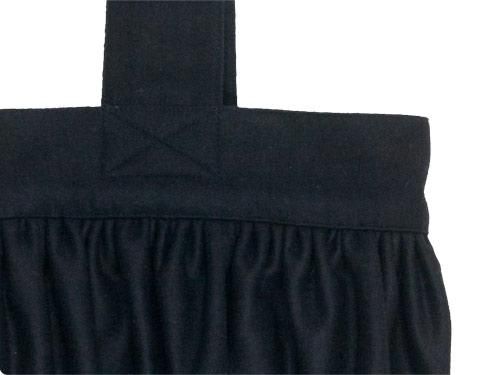 Atelier d'antan Carolʥ Round Bag Wool BLACK