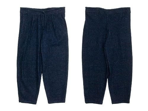 Atelier d'antan BarouhʥХ롼 Easy Pants NAVY CHECK