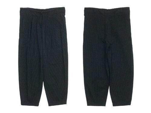 Atelier d'antan BarouhʥХ롼 Easy Pants DARK GRAY x BLACK