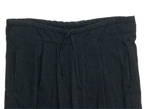 Atelier d'antan BarouhʥХ롼 Easy Pants DARK GRAY x BLACK