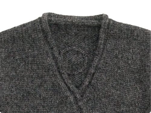 Atelier d'antan Degasʥɥ Shetland Knit Cardigan GRAY