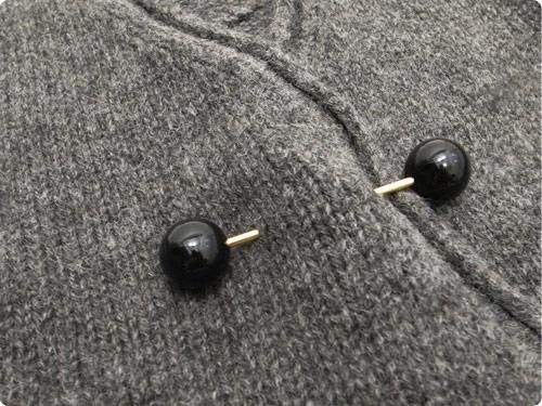 Atelier d'antan Degasʥɥ Shetland Knit Cardigan GRAY