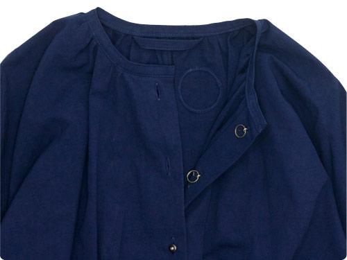 Atelier d'antan Meurentʥࡼ dolman gathered one-piece NAVY A232161TD224