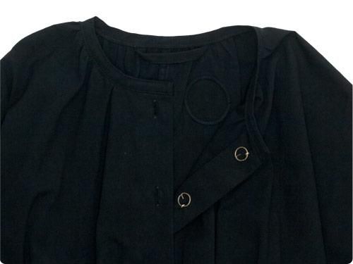 Atelier d'antan Meurentʥࡼ dolman gathered one-piece BLACK A232161TD224