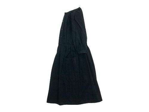 Atelier d'antan Meurentʥࡼ dolman gathered one-piece BLACK A232161TD224