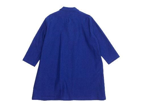Atelier d'antan Godardʥ Cotton Moleskin Coat BLUE