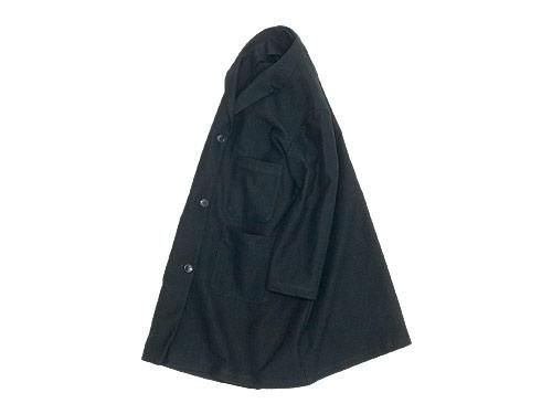 Atelier d'antan Godardʥ Cotton Moleskin Coat BLACK